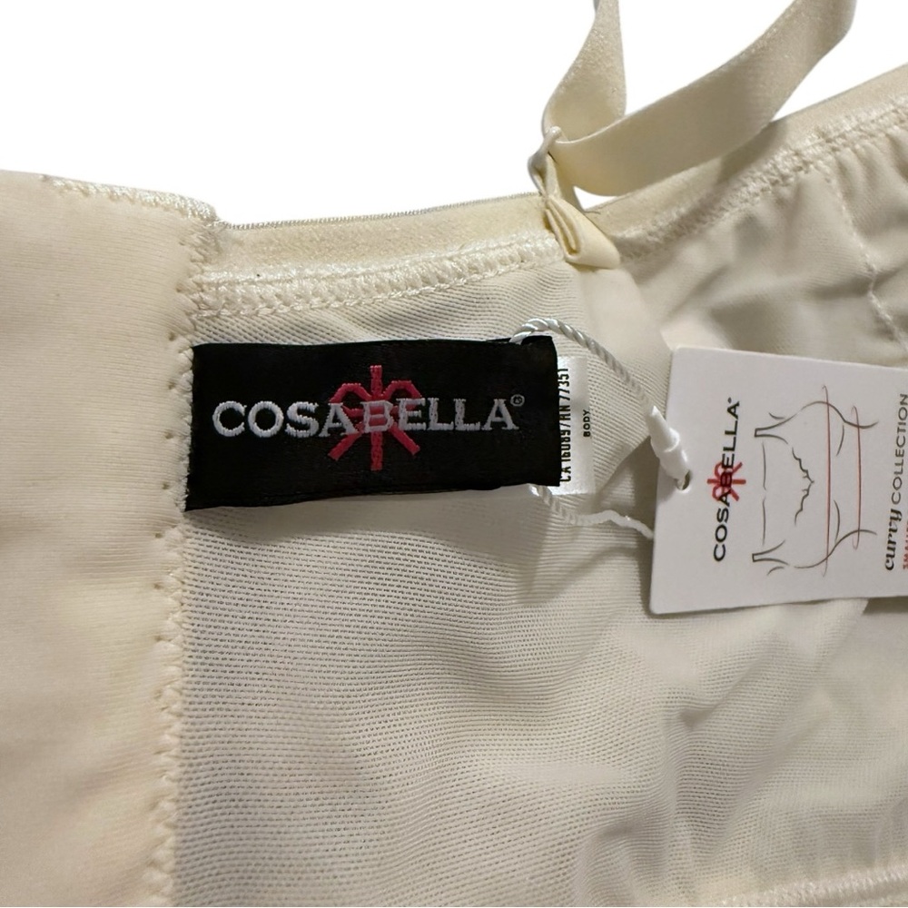 Cosabella Sicilia Curvy Longline Bra Ivory Lace L Large NWT Underwire Bustier - Picture 5 of 10